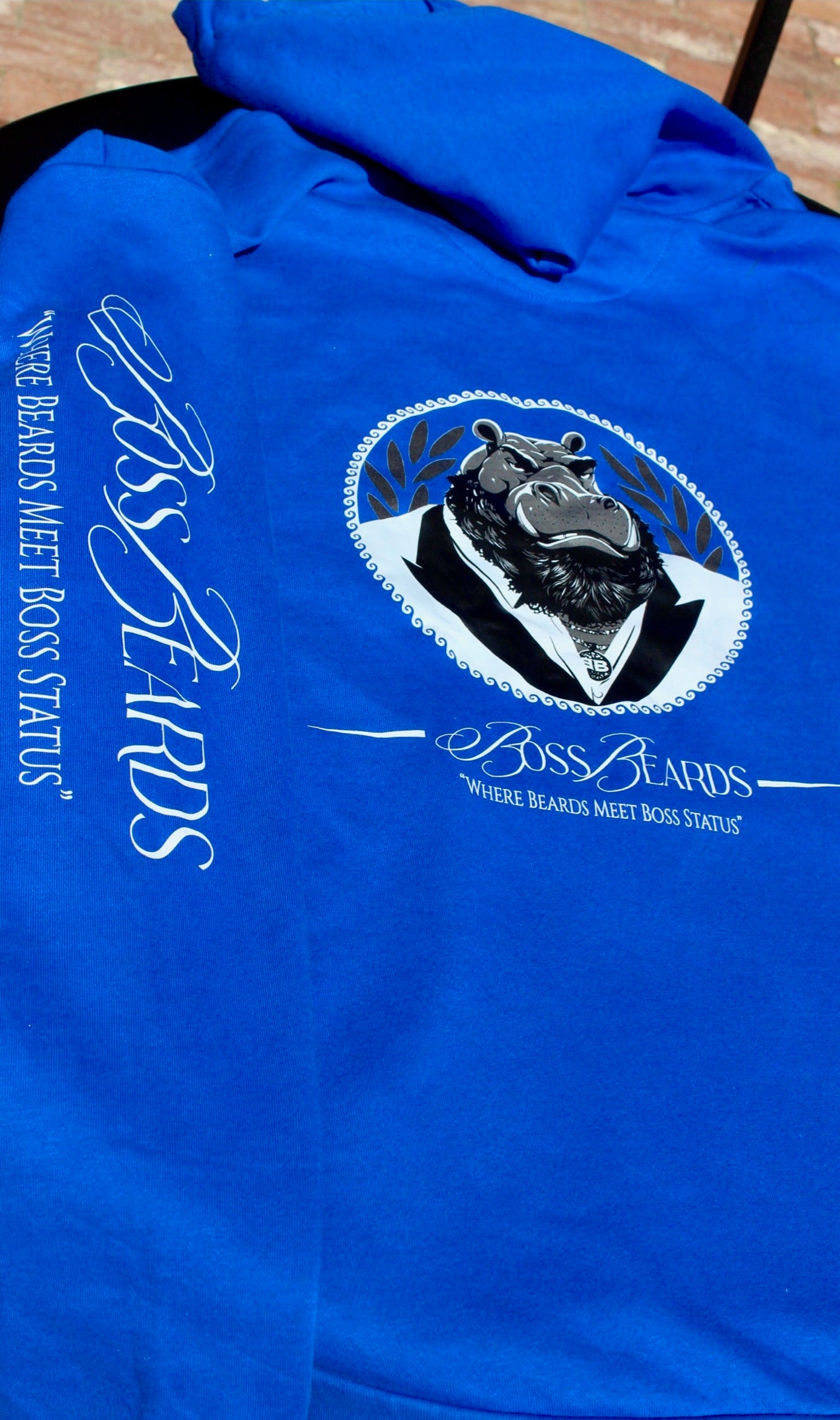 Boss Beard Royal Blue Signature Hoodie