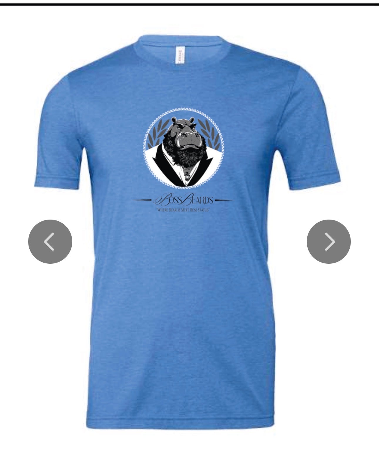 light blue Boss Beard t