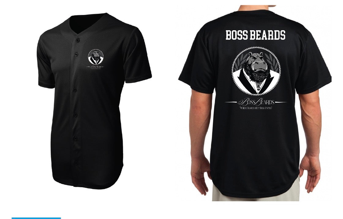 Boss Beards Short Sleeve Baseball Jersey