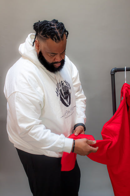 White Boss Beard Signature Hoodie