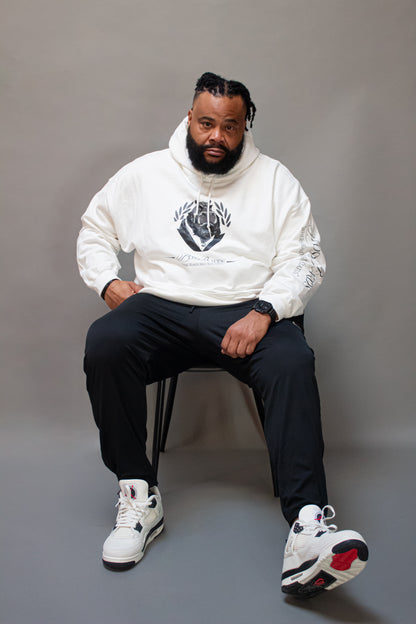 White Boss Beard Signature Hoodie