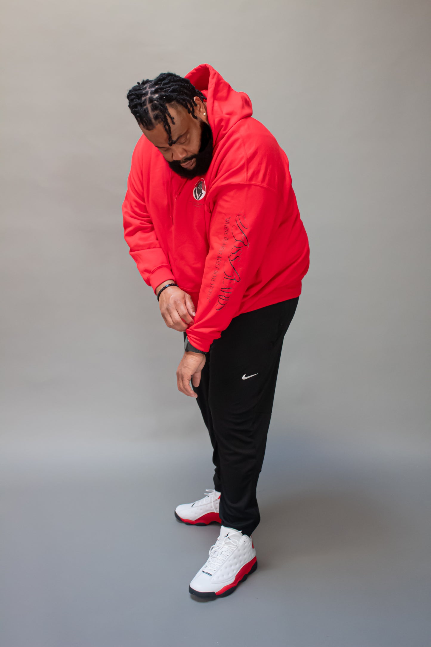 Red Boss Beards Hoodie