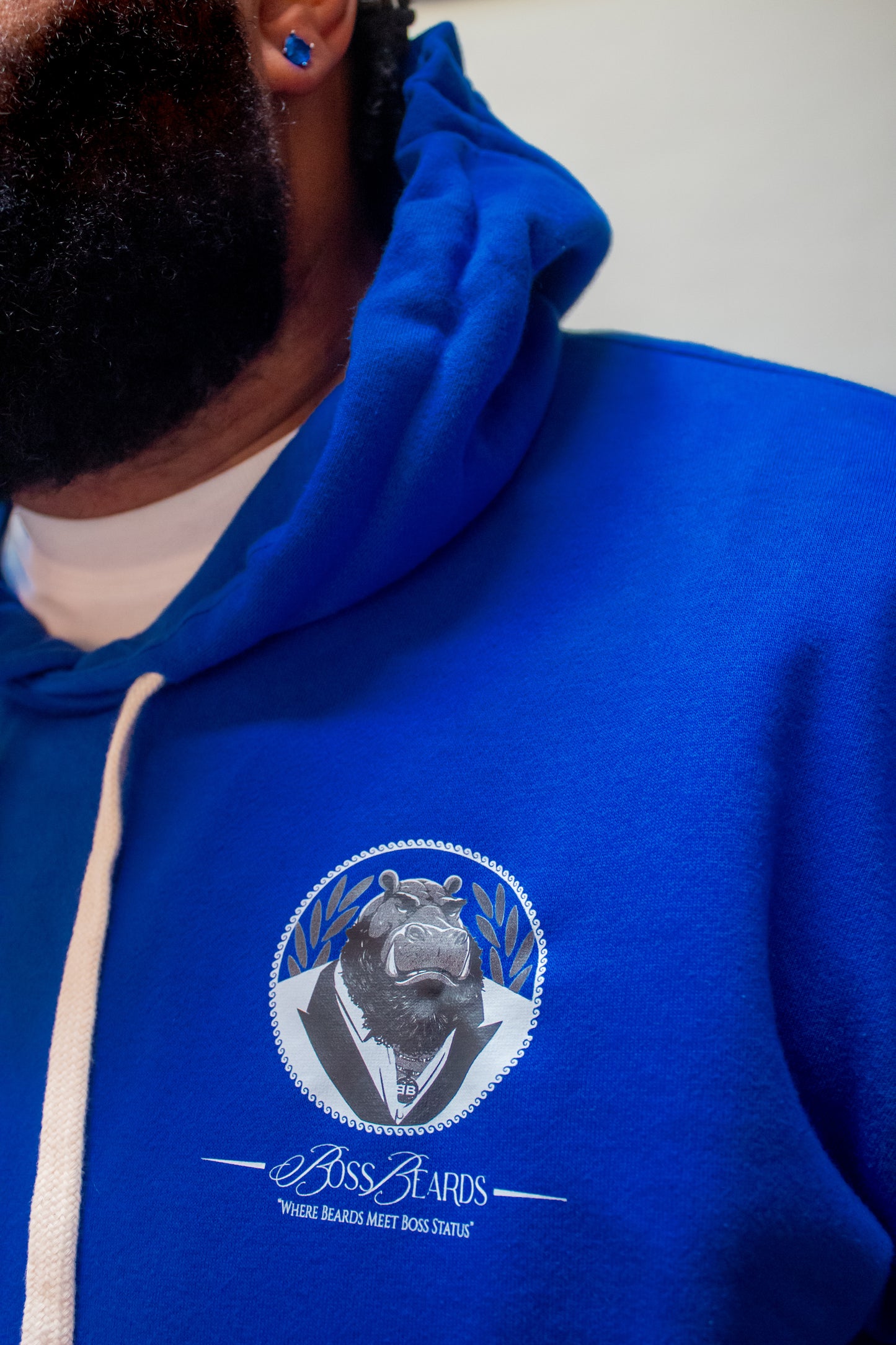 Boss Beard Royal Blue Signature Hoodie