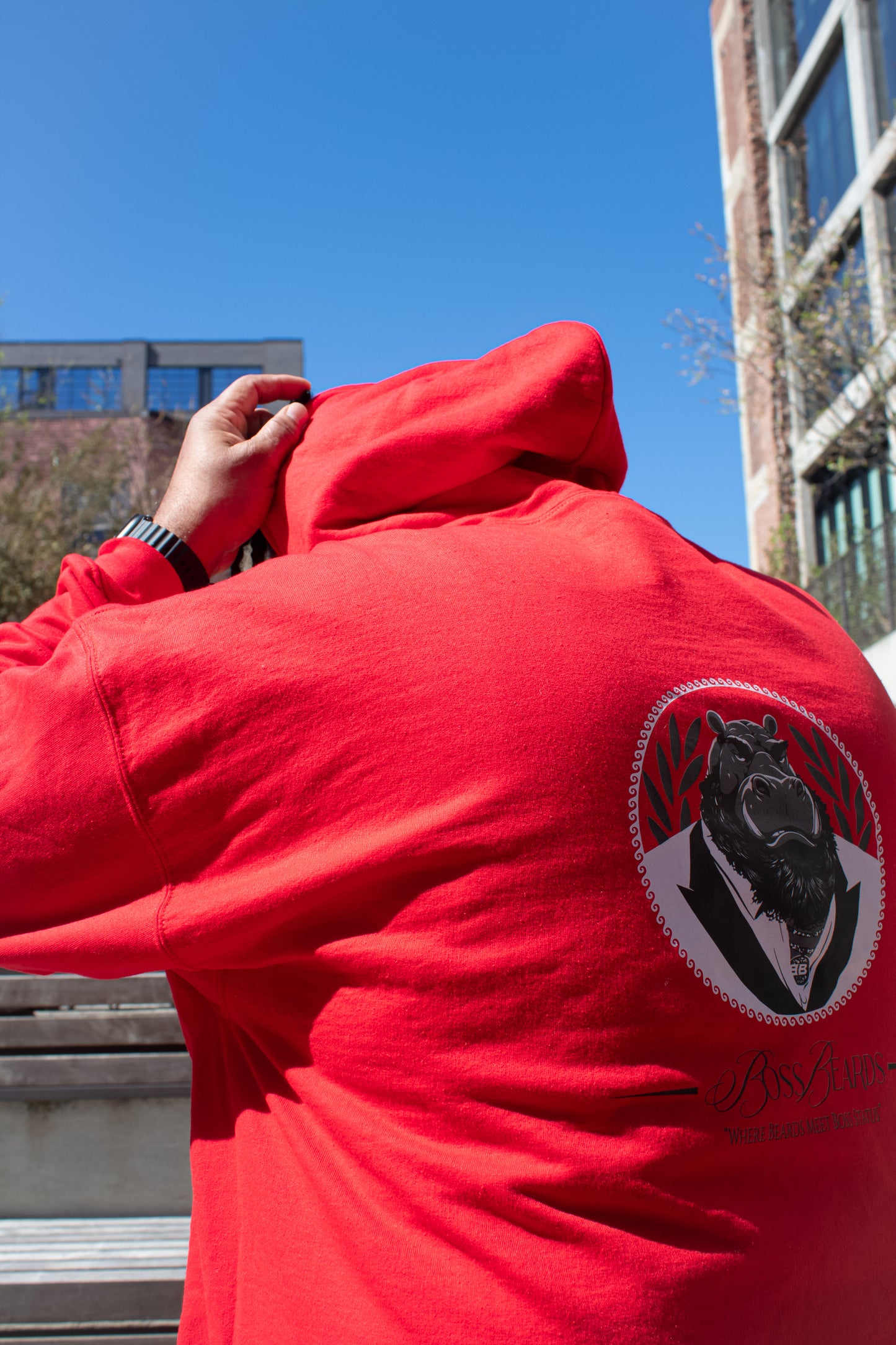 Red Boss Beards Hoodie