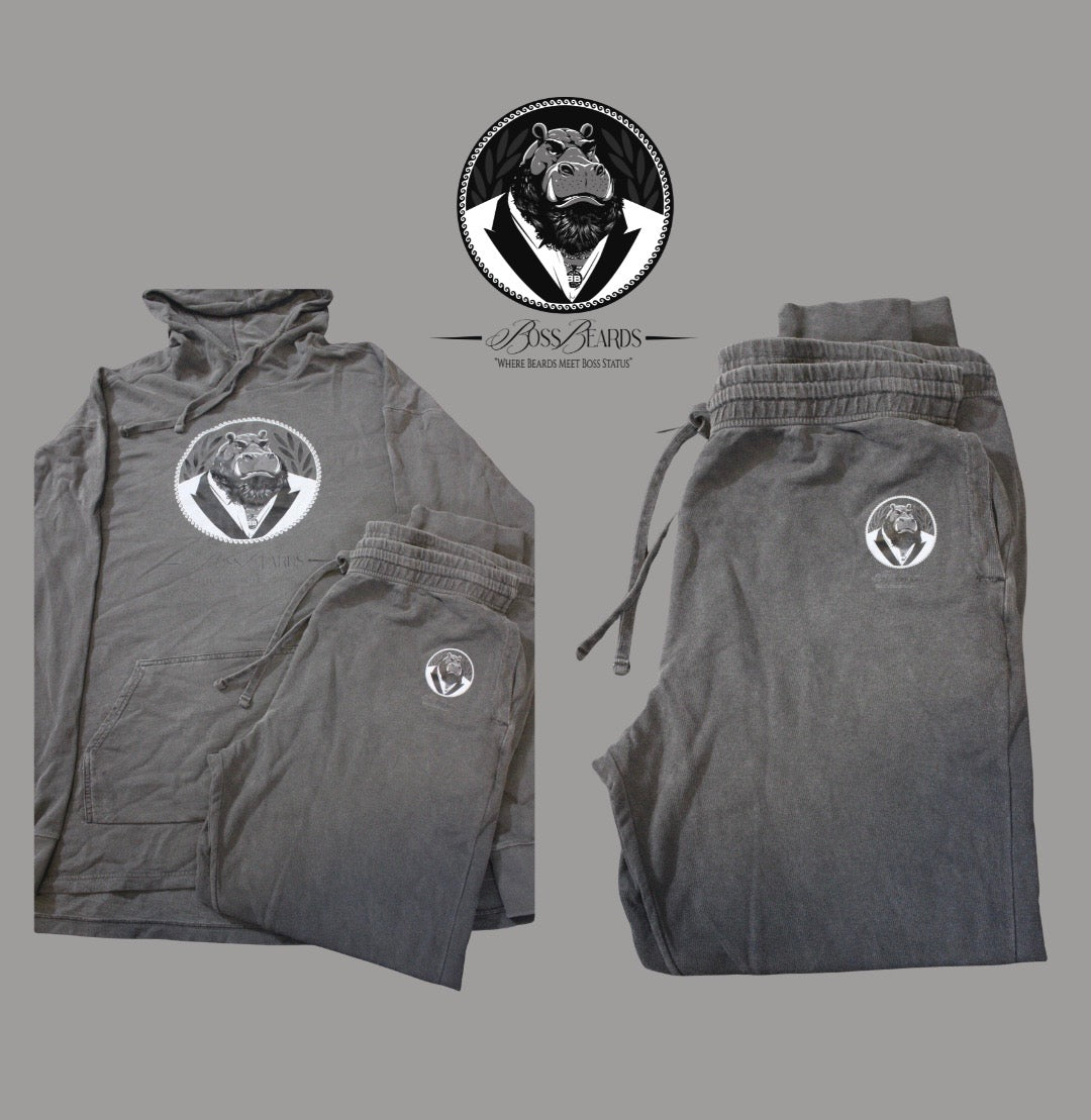 Pepper Grey Boss Beard jogger set