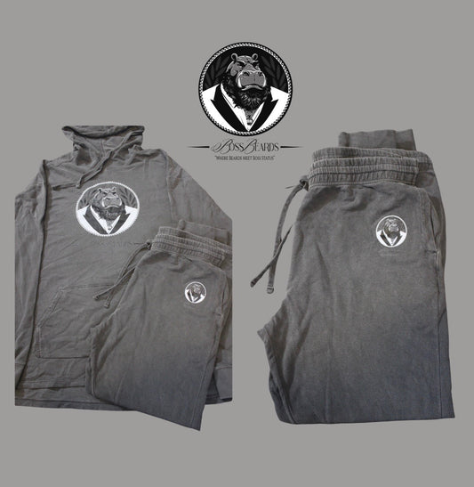 Pepper Grey Boss Beard jogger set